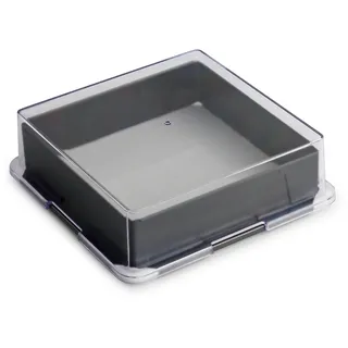 BETTY BOSSI Backform Brownies Keramikboden 20x20 cm Keramik Grau Transparent NEU