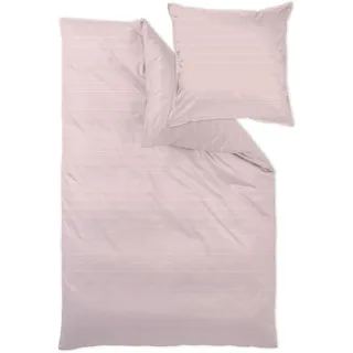 Curt Bauer Mako-Brokat Damast Bettwäsche Bente 135x200 cm + 80x80 cm | blush - pink