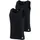 Herren Unterhemden 2er Pack Tank Top Active Flex Cotton ärmellos einfarbig Schwarz Baumwolle XX-Large