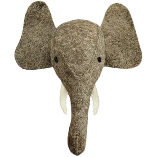 woolimals Elefant Eberhard Trophäe aus Wolle