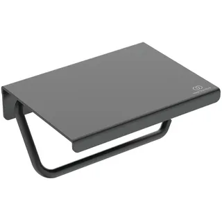 Ideal Standard Papierrollenhalter mit Ablage Schwarz Matt