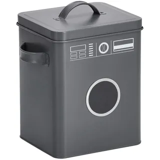 Zeller Present Waschpulver-Box Metall Anthrazit 6 l