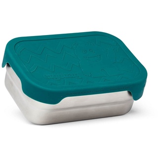 ergobag Lunchbox, 100% Metall, (Set, 2-tlg) silberfarben
