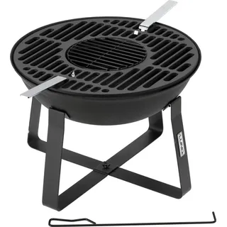 TRIZERATOP Feuerschale Feuerstelle mit Grillfunktion, Ø 50 cm, Gusseisern, (Feuerstelle mit Grillfunktion, Ø 50 cm, Gusseisern, Feuerstelle mit Grillfunktion, Ø 50 cm, Gusseisern) bunt