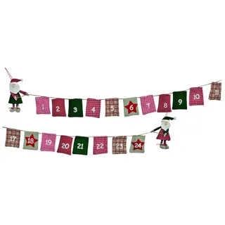 Adventskalender Adventsgirlande Säckchen 24tlg.