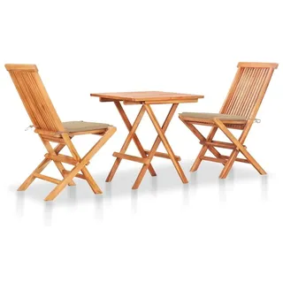 vidaXL Bistroset 3-tlg. Beige