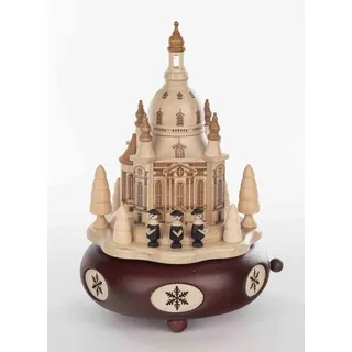 Rudolphs Schatzkiste Spieldose Dresdener Frauenkirche HxLxB 21x 13x 13 cm NEU Spieluhr Spielwerk Figur Seiffen Erzgebirge Holz Dekoration Weihnachten