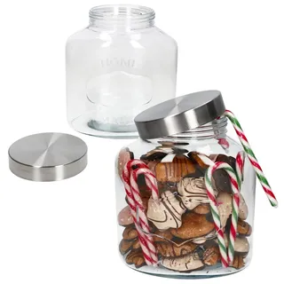 2er Set NIKO Keksglas mit Metall-Deckel 2,5L - 23467415
