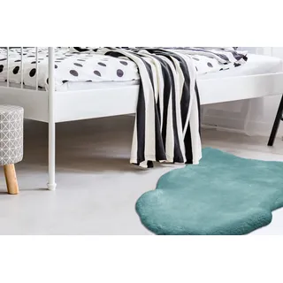 Arte Espina Rabbit 200 Fellteppich 60 x 90 cm Blau/Türkis