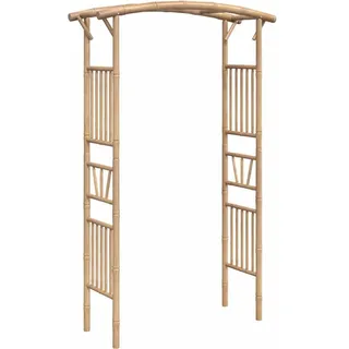 vidaXL Rosenbogen Bambus 118 x 40 x 187 cm Braun