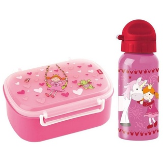 Sigikid Lunchbox Brotdose + Trinkflasche 2er Set, Material-Mix, (2-tlg), Handwäsche wird empfohlen, ideal für den Alltag rosa