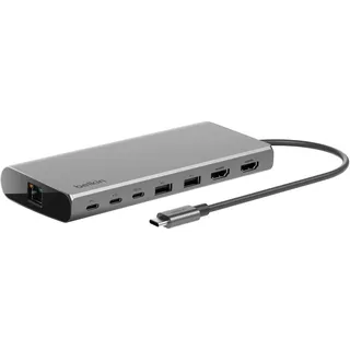 Belkin Universal USB-C-8-in-1-Core-Hub Docking Station, Silber