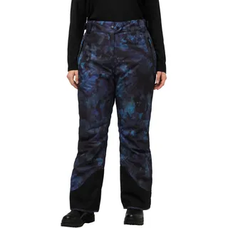 Ulla Popken Damen große Größen Übergrößen Plus Size Funktions-Hose, Skihose, wasserdicht, Klettriegel 822317 - 48