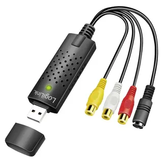 Logilink USB 2.0 A/V-Grabber + miniDIN5/F, schwarz
