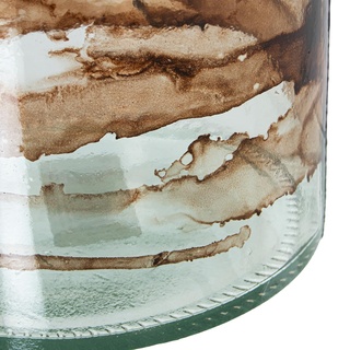 Bodenvase aus recyceltem Glas, Mehrfarbig, 55 x 15 x 15 cm