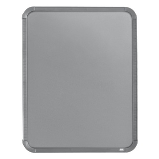 magnetisches Whiteboard, schmaler silberner Rahmen 28 x 36 cm Silber