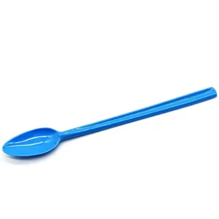 Löffel 21 cm lang Limolöffel Langstiellöffel Longdrink Cocktaillöffel Eislöffel Joghurtlöffel Dessertlöffel Bowlelöffel Partybesteck Besteck Mehrweg, 6 Stück, Plastik Kunststoff, hellblau
