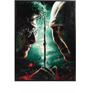 Diamond Dotz 2595257 Harry Potter vs. Voldemort, Diamond Painting | Diamond Painting Set, DIY Diamant-Malerei-Kit mit Glitzersteinen für Erwachsene und Kinder ab 12 Jahren