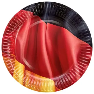Party Factory Pappteller Fußball 23 cm Bunt 8 Stück