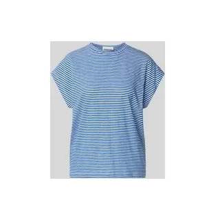 Loose Fit T-Shirt aus reiner Bio-Baumwolle, Royal, L