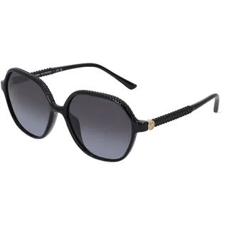 Michael Kors MK2186U Damen-Sonnenbrille Vollrand Quadratisch Acetat-Gestell, schwarz
