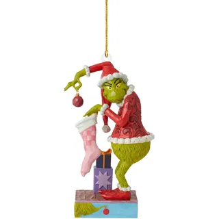Grinch-weihnachtsbaumschmuck – Mehrfarbiges Kunstharz, 10 X 5 X 3 Cm – Festliche Dekoration Für Zuhause