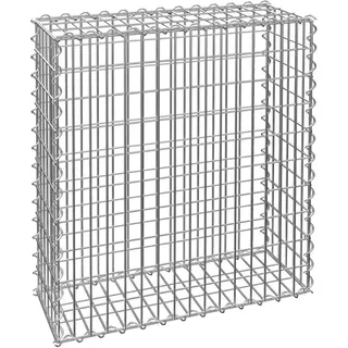Tectake Gabione Steinkorb mit Maschenweite 5 x 10 cm Drahtstärke 4 mm