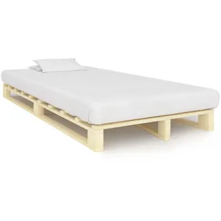 vidaXL Palettenbett 120 x 200 cm Braun