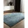 basic Waschbarer Hochflor Shaggyteppich Blau 133x190 cm Hochflor Teppich für Wohnzimmer