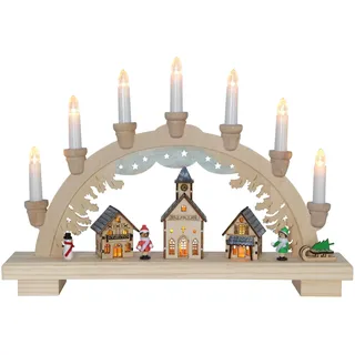 Star Trading Schwibbogen Dassel 7-flammig 7,0 x 43,0 x 29,0 cm