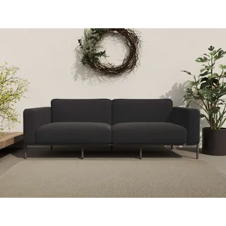 3-Sitzer ANDAS "Askild Loungesofa" Sofas Gr. B/H/T: 212 cm x 73 cm x 88 cm, Struktur, schwarz (black) Gartensofas