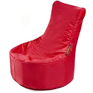 pushbag Kindersitzsack, 100% Polyester, Rot, 60 x 60 cm