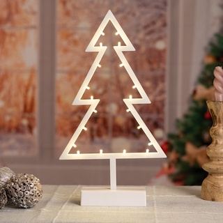 LED Weihnachts Tannen Baum Deko Lampe X-MAS Beleuchtung Fensterbank Lampe