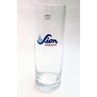 Sion Kölsch 0,4l Glas/Bierglas/Gläser/Kölschglas/Bier/Pils/Stangenglas/Kölsch Glas/Stange/Gastro/Bar/Deko/Geschenk/Sammlerglas