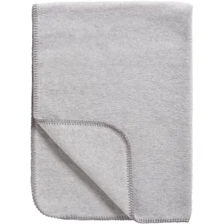 Meyco Babydecke 100x150cm gewebt Kuscheldecke Made in Germany Grey Melange | 100 % Bio Baumwolle - Oeko Tex zertifiziert - kuschelig weich - Sommer & Winter - waschbar & trocknergeeignet
