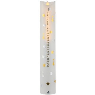 Sirius LED-Kerze Sara Calendar mehrfarbig, Designer Sirius, 29 cm