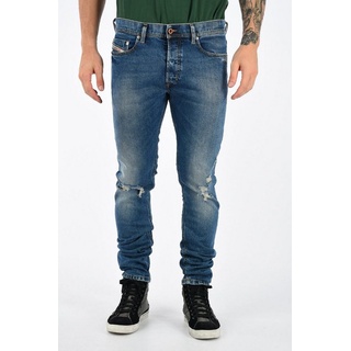 Diesel Slim-fit-Jeans Diesel Herren Jeans Tepphar 084XT 5-Pocket Style, Regular Waist, mit Stretch Anteil, Länge: 32 blau 29
