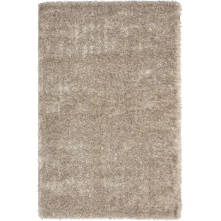 Hochflor Teppich Wohnzimmer Shaggy Super Weich Soft Pastellfarben Einfarbig, Farbe:Beige, Maße:160x230 cm - Beige
