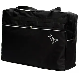 Aves-24 REISETASCHE 55 x 40 x 20 cm Boardgepäck Bordcase Reise Koffer HANDGEPÄCK (Schwarz) - 55 x 40 x 20