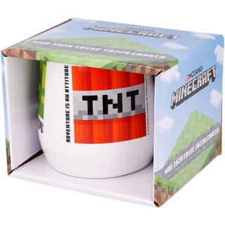 Stor Keramik Kaffeetassen - 360ml | Minecraft, 1 Unidad (Paquete de 1)
