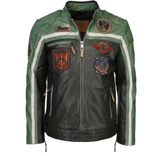 Top Gun Bikerjacke TGJ1005 green XXL