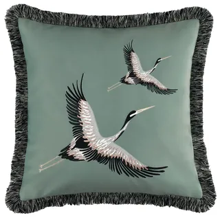 Schöner Wohnen Trail Dekokissen 45 x 45 cm Grün