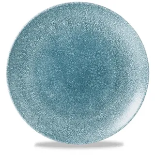 Churchill Raku Topaz Blue Teller Flach Coup 16,5cm