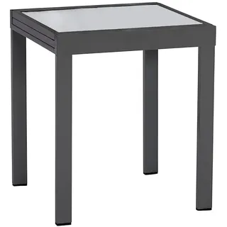 Merxx Balkonausziehtisch 65 x 65 x 75 cm Schwarz/Grau