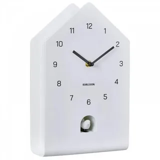 Karlsson Uhr Wanduhr Kuckucksuhr Fino Cuckoo Weiß