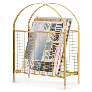 Moderne Zeitschriftenhalter aus Metall - Gold