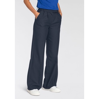 Anzughose HECHTER PARIS Gr. 38, N-Gr, blau (navy) Damen Hosen High-Waist-Hosen Bestseller