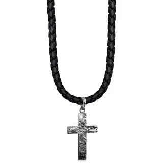 KUZZOI Kette mit Anhänger ZOI-001-50 Schwarz / Silber