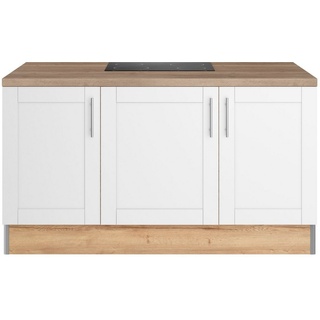 OPTIFIT Kücheninsel Ahus, 160 x 95 cm breit, Soft Close Funktion, MDF Fronten weiß