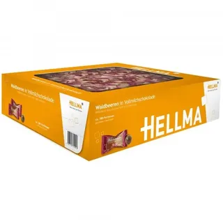 Hellma Waldbeere in Vollmilchschokolade Schokofrüchte 380 St./581,4 g, 380 St.